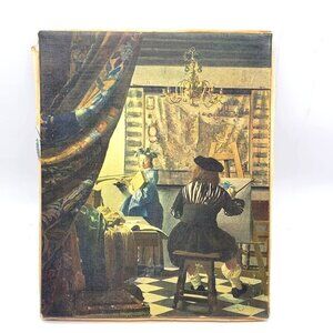 Vintage Johannes Vermeer The Artist in His Studio Paris France Chateau Estate